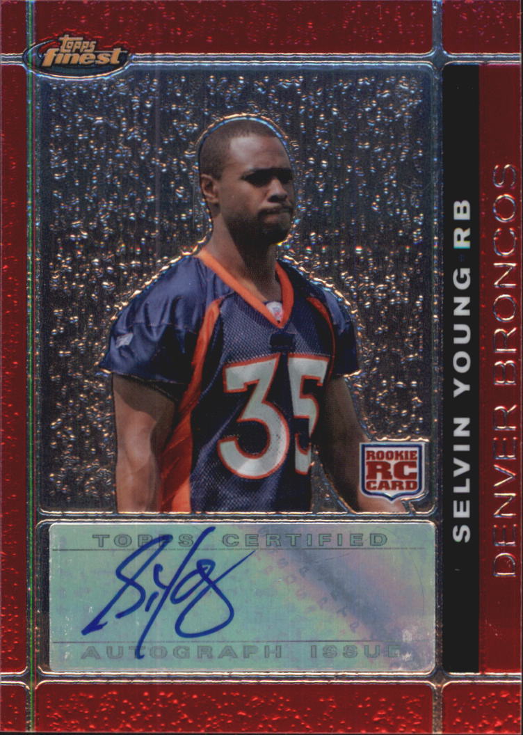 2007 Finest Rookie Autographs #121 Selvin Young H