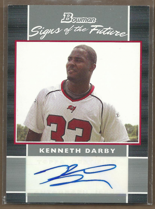 2007 Bowman Signs of the Future #SFKD Kenneth Darby G