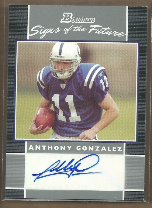 2007 Bowman Signs of the Future #SFAG Anthony Gonzalez  B