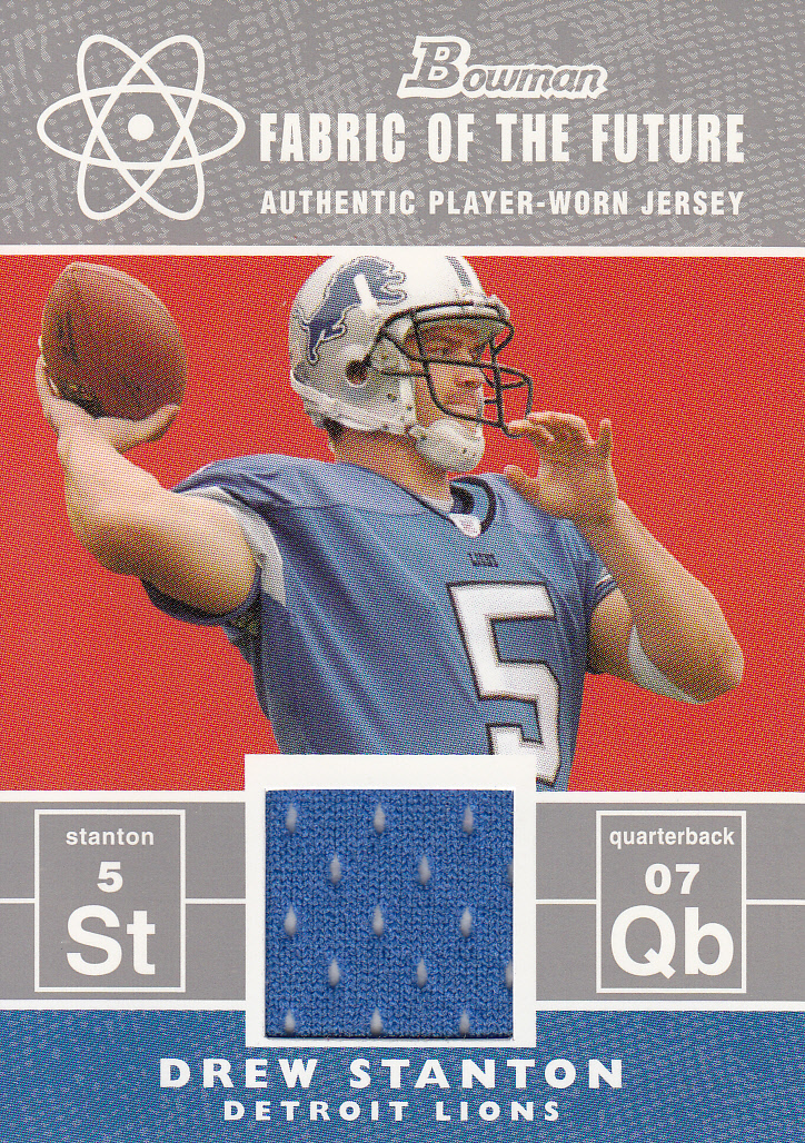 2007 Bowman Fabric of the Future #FFDS Drew Stanton