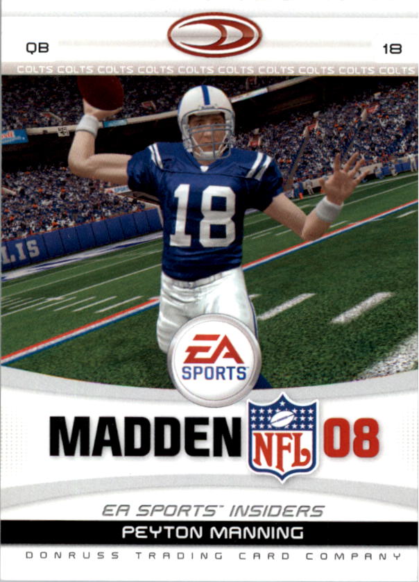 2007 Donruss Gridiron Gear EA Sports Madden #1 Peyton Manning - NM-MT