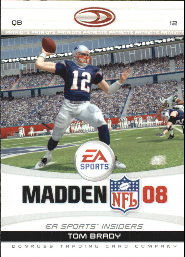 2007 Donruss Gridiron Gear EA Sports Madden #21 Tom Brady - NM-MT