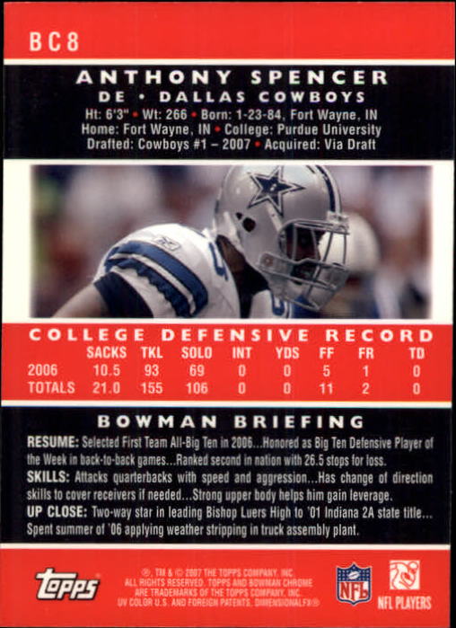 A1132- 2007 Bowman Chrome Fb Karten 1-220 + Einsätze -du Pick- 15 + Gratis US - Bild 17 von 443