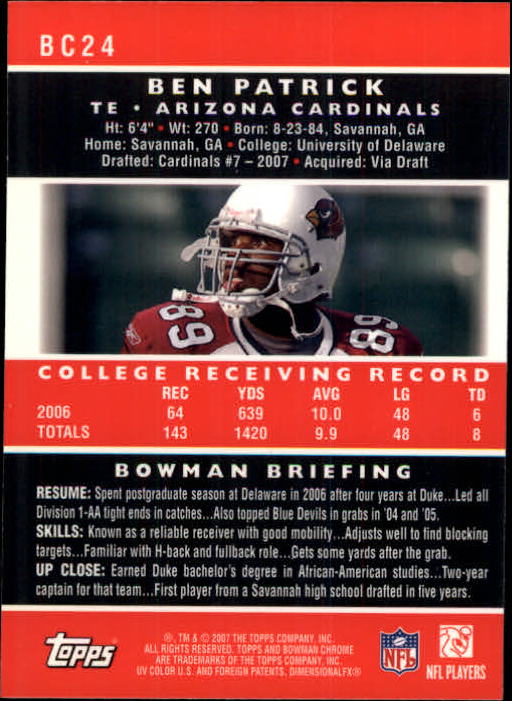 A1132- 2007 Bowman Chrome Fb Karten 1-220 + Einsätze -du Pick- 15 + Gratis US - Bild 47 von 443