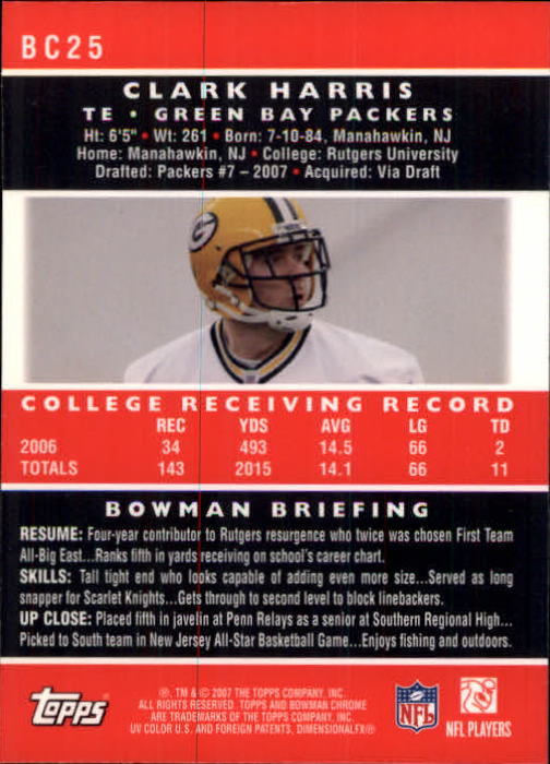 A1132- 2007 Bowman Chrome Fb Karten 1-220 + Einsätze -du Pick- 15 + Gratis US - Bild 49 von 443