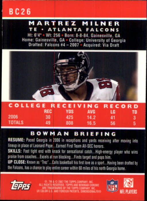 A1132- 2007 Bowman Chrome Fb Karten 1-220 + Einsätze -du Pick- 15 + Gratis US - Bild 51 von 443