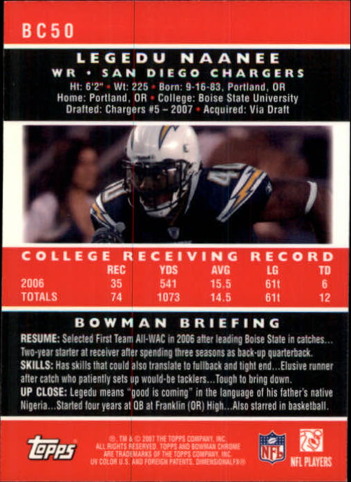A1132- 2007 Bowman Chrome Fb Karten 1-220 + Einsätze -du Pick- 15 + Gratis US - Bild 97 von 443