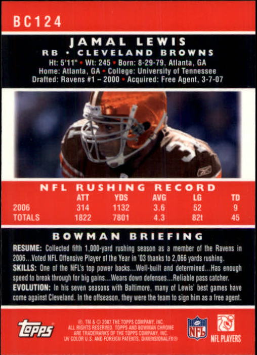 A1132- 2007 Bowman Chrome Fb Karten 1-220 + Einsätze -du Pick- 15 + Gratis US - Bild 227 von 443
