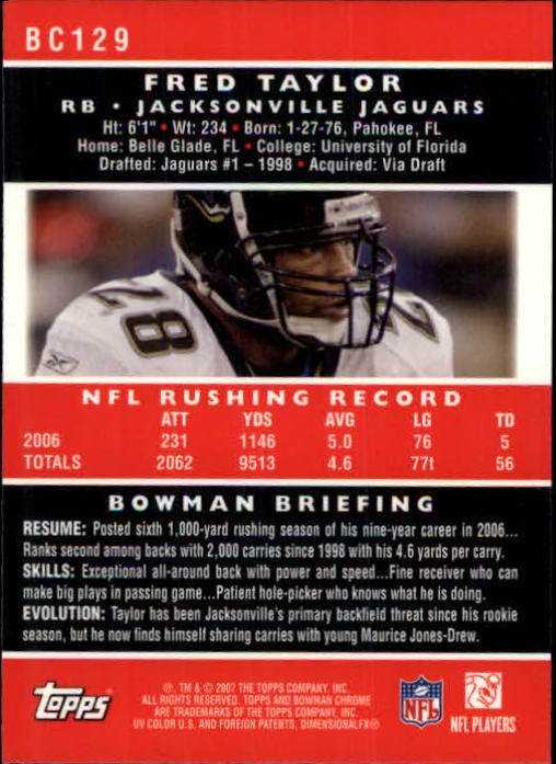 A1132- 2007 Bowman Chrome Fb Karten 1-220 + Einsätze -du Pick- 15 + Gratis US - Bild 237 von 443