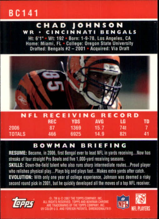 A1132- 2007 Bowman Chrome Fb Karten 1-220 + Einsätze -du Pick- 15 + Gratis US - Bild 261 von 443