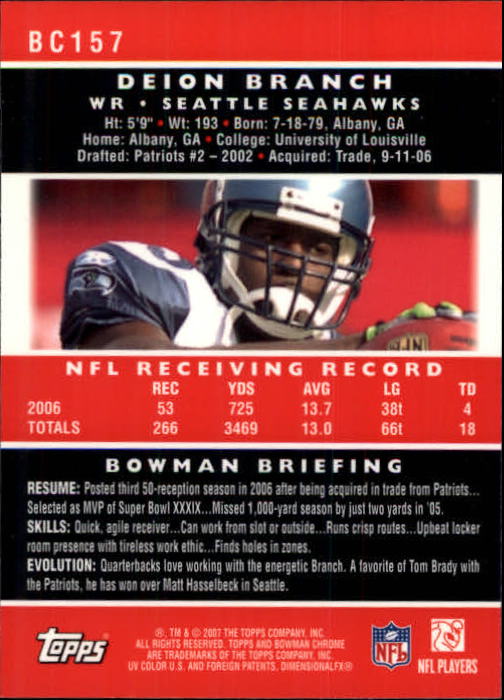 A1132- 2007 Bowman Chrome Fb Karten 1-220 + Einsätze -du Pick- 15 + Gratis US - Bild 291 von 443