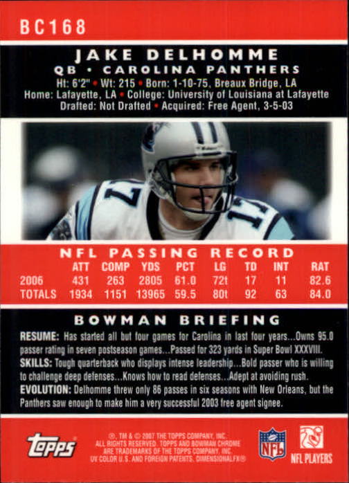 A1132- 2007 Bowman Chrome Fb Karten 1-220 + Einsätze -du Pick- 15 + Gratis US - Bild 313 von 443