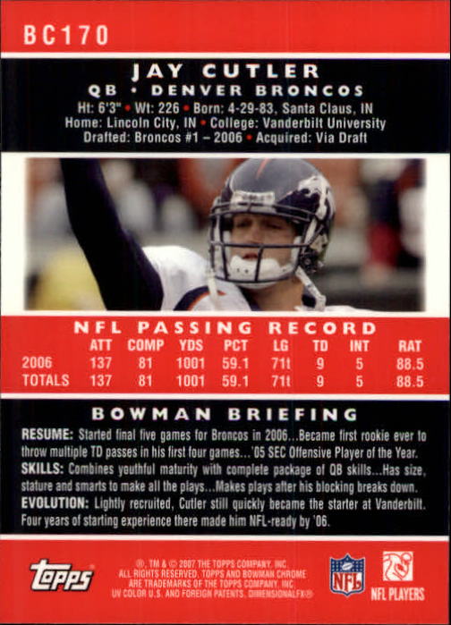 A1132- 2007 Bowman Chrome Fb Karten 1-220 + Einsätze -du Pick- 15 + Gratis US - Bild 317 von 443