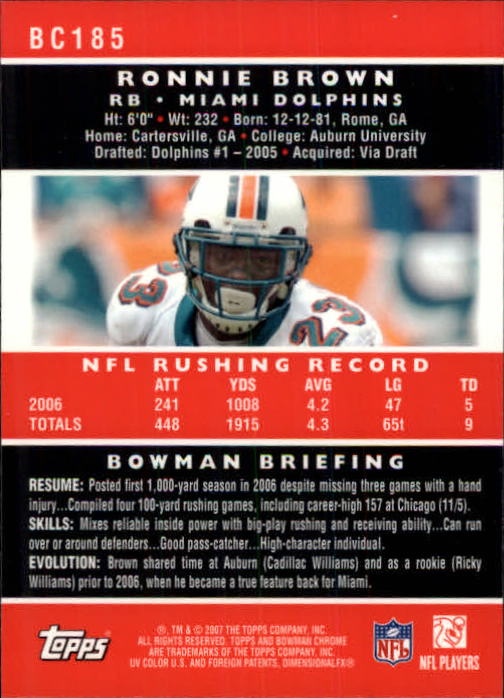 A1132- 2007 Bowman Chrome Fb Karten 1-220 + Einsätze -du Pick- 15 + Gratis US - Bild 347 von 443