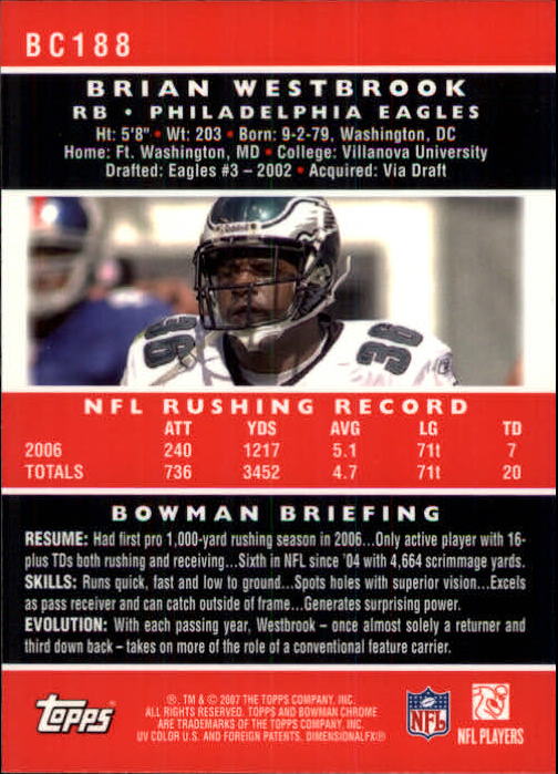 A1132- 2007 Bowman Chrome Fb Karten 1-220 + Einsätze -du Pick- 15 + Gratis US - Bild 353 von 443