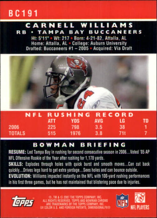 A1132- 2007 Bowman Chrome Fb Karten 1-220 + Einsätze -du Pick- 15 + Gratis US - Bild 357 von 443