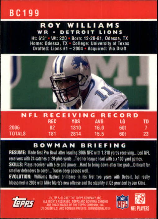 A1132- 2007 Bowman Chrome Fb Karten 1-220 + Einsätze -du Pick- 15 + Gratis US - Bild 369 von 443