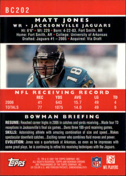 A1132- 2007 Bowman Chrome Fb Karten 1-220 + Einsätze -du Pick- 15 + Gratis US - Bild 375 von 443