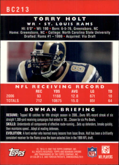 A1132- 2007 Bowman Chrome Fb Karten 1-220 + Einsätze -du Pick- 15 + Gratis US - Bild 395 von 443