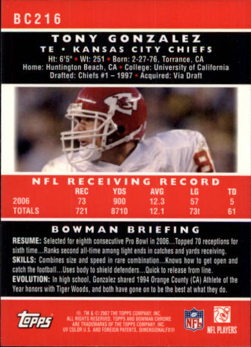 A1132- 2007 Bowman Chrome Fb Karten 1-220 + Einsätze -du Pick- 15 + Gratis US - Bild 401 von 443