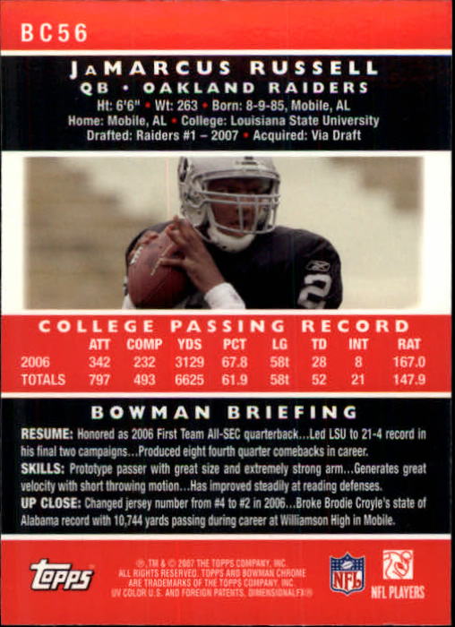 A1132- 2007 Bowman Chrome Fb Karten 1-220 + Einsätze -du Pick- 15 + Gratis US - Bild 107 von 443
