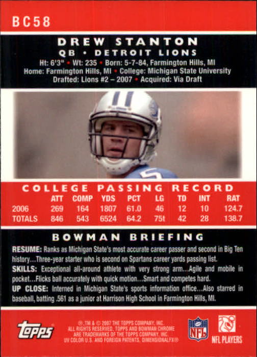 A1132- 2007 Bowman Chrome Fb Karten 1-220 + Einsätze -du Pick- 15 + Gratis US - Bild 111 von 443