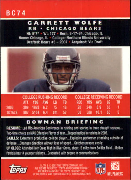 A1132- 2007 Bowman Chrome Fb Karten 1-220 + Einsätze -du Pick- 15 + Gratis US - Bild 139 von 443