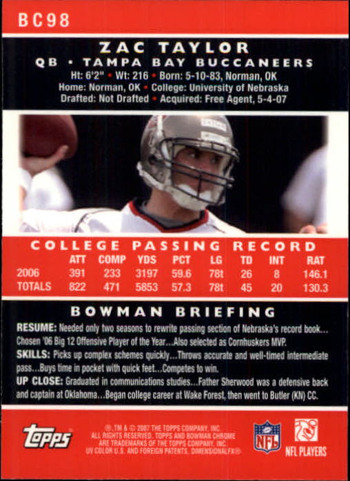 A1132- 2007 Bowman Chrome Fb Karten 1-220 + Einsätze -du Pick- 15 + Gratis US - Bild 179 von 443