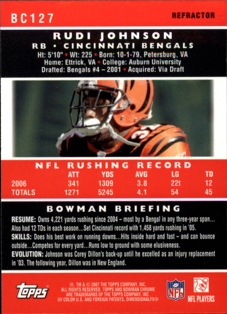 A1132- 2007 Bowman Chrome Fb Karten 1-220 + Einsätze -du Pick- 15 + Gratis US - Bild 419 von 443
