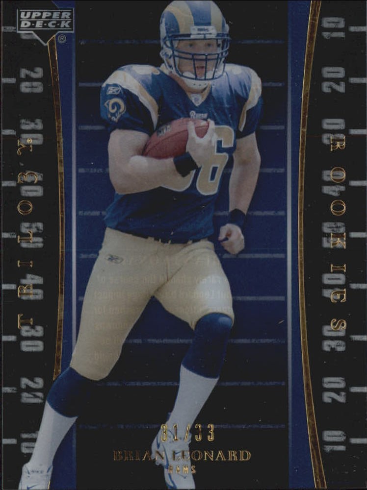 2007 Upper Deck Trilogy Gold #106 Brian Leonard