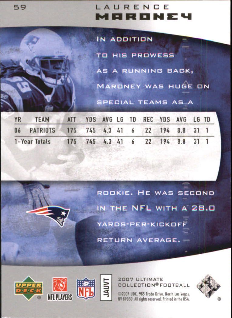 2007 Ultimate Collection (Upper Deck) Football Cards - Picture 13 of 29