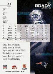 2007 Leaf Rookies and Stars #58 Tom Brady back image