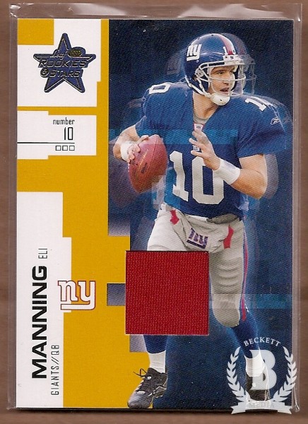 2007 Leaf Rookies and Stars Materials Gold Retail #4 Eli Manning