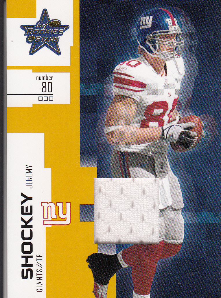 2007 Leaf Rookies and Stars Materials Gold Retail #6 Jeremy Shockey