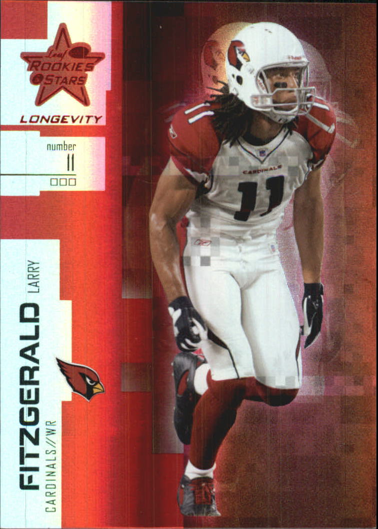2007 Leaf Rookies and Stars Longevity Ruby #42 Larry Fitzgerald