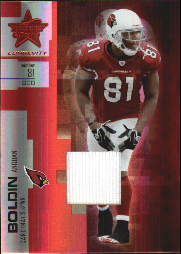 2007 Leaf Rookies and Stars Longevity Materials Ruby #41 Anquan Boldin