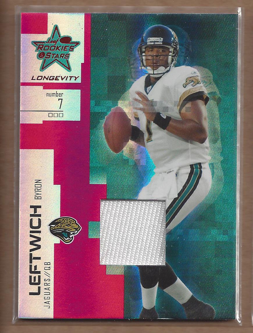 2007 Leaf Rookies and Stars Longevity Materials Ruby #84 Byron Leftwich