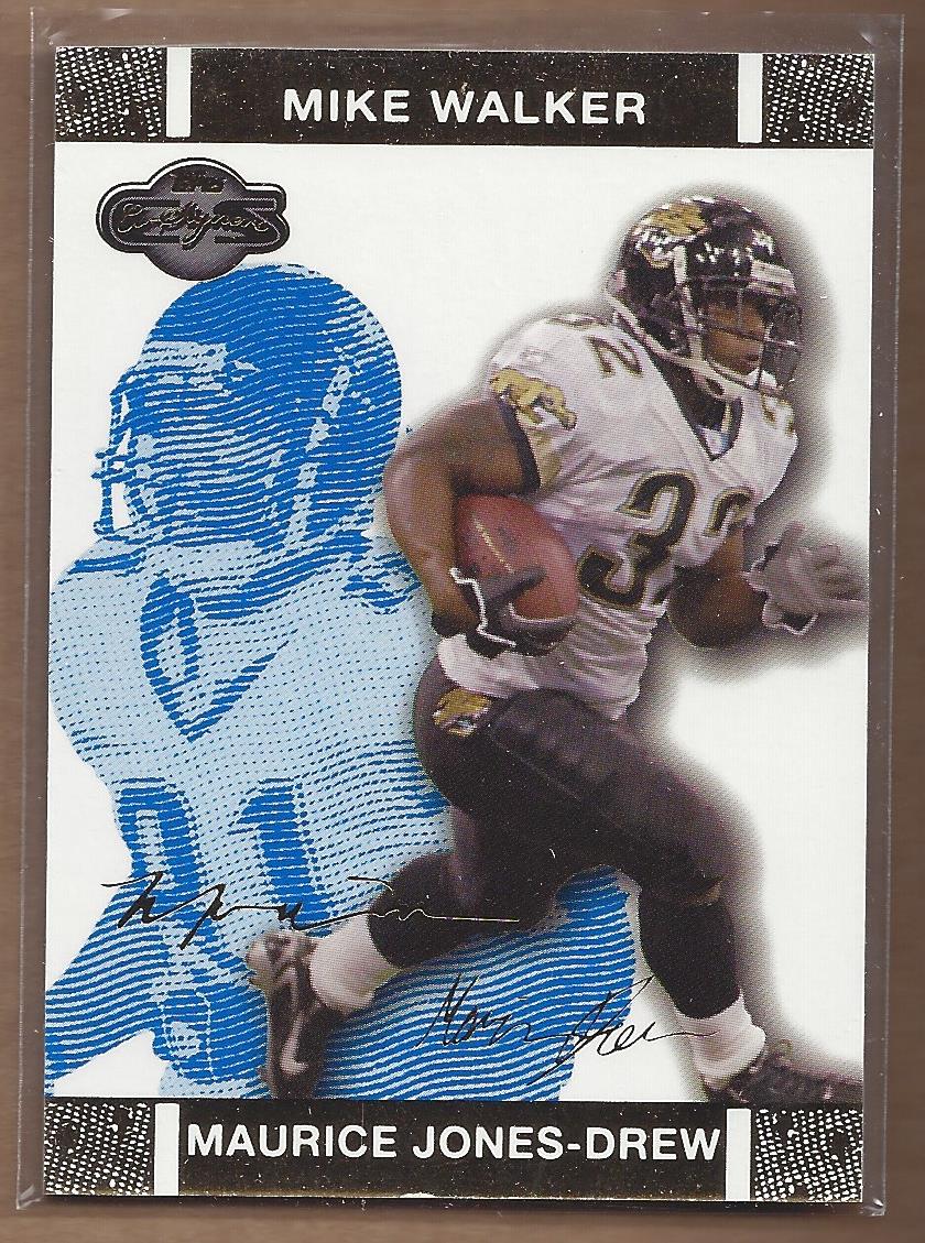 2007 Topps Co-Signers Changing Faces Gold Blue #22B Maurice Jones-Drew/Mike Walker