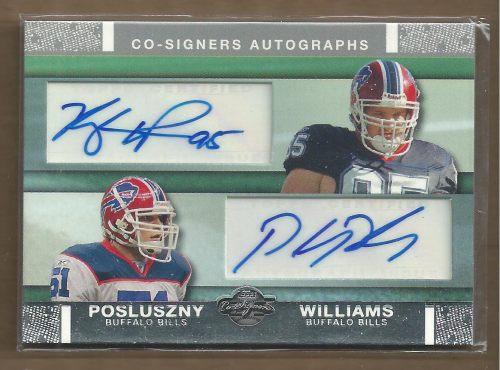 2007 Topps Co-Signers Co-Signer Autographs #WP Kyle Williams M/Paul Posluszny