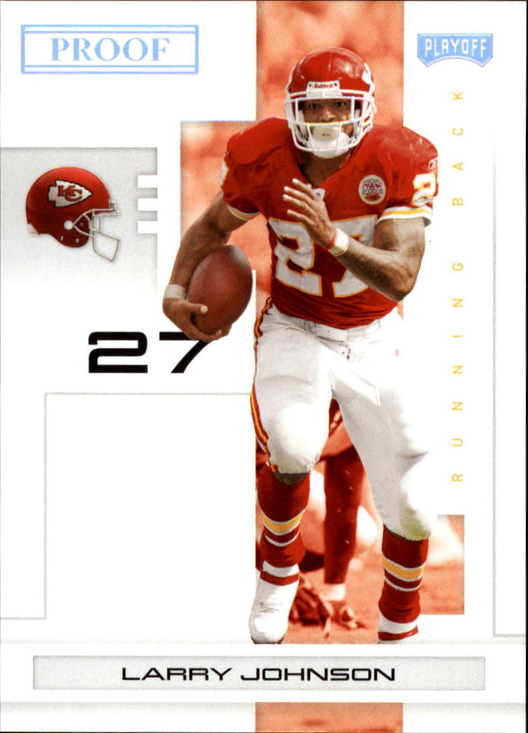 2007 Playoff NFL Playoffs Silver Proof #49 Larry Johnson