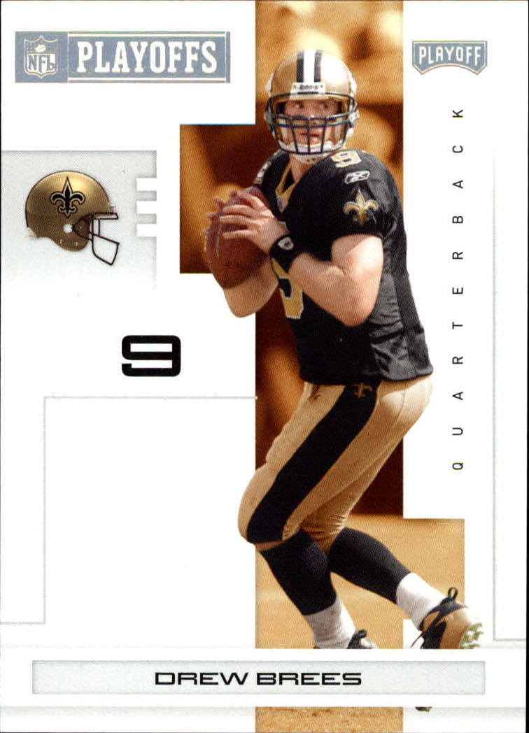 2007 Playoff NFL Playoffs Gold #60 Drew Brees