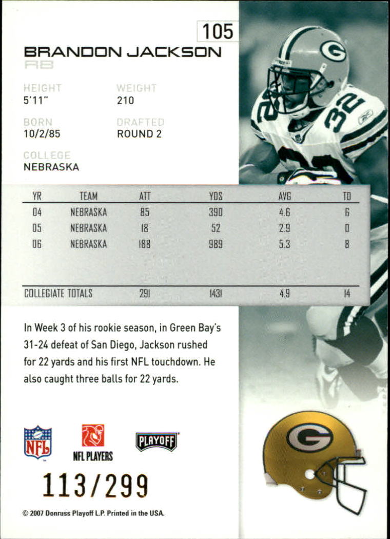 A9573- 2007 Playoff NFL Playoffs Gold Football Cards -You Pick- 15+ FREE US SHIP - Picture 11 of 155