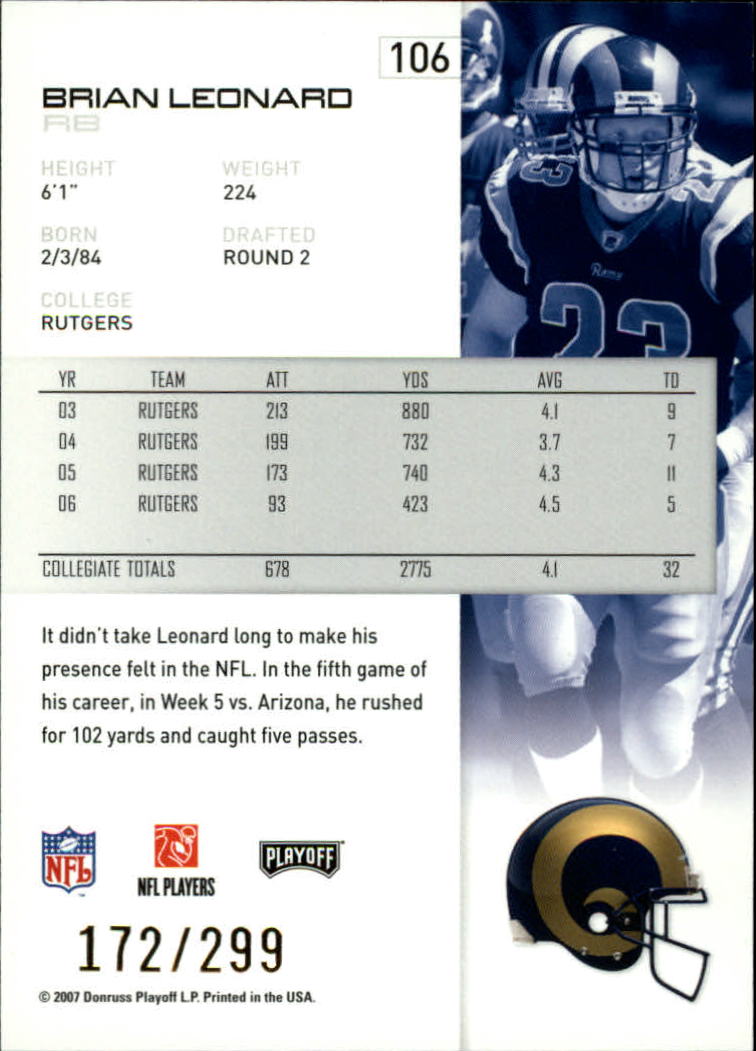 A9573- 2007 Playoff NFL Playoffs Gold Football Cards -You Pick- 15+ FREE US SHIP - Picture 13 of 155