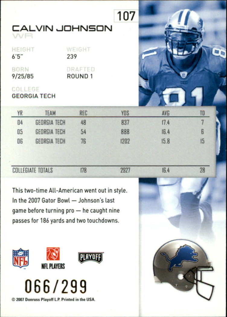 A9573- 2007 Playoff NFL Playoffs Gold Football Cards -You Pick- 15+ FREE US SHIP - Picture 15 of 155