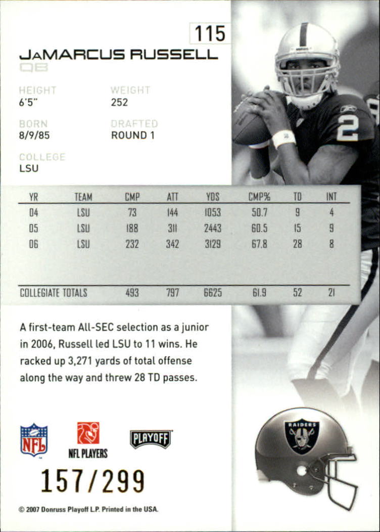A9573- 2007 Playoff NFL Playoffs Gold Football Cards -You Pick- 15+ FREE US SHIP - Picture 31 of 155