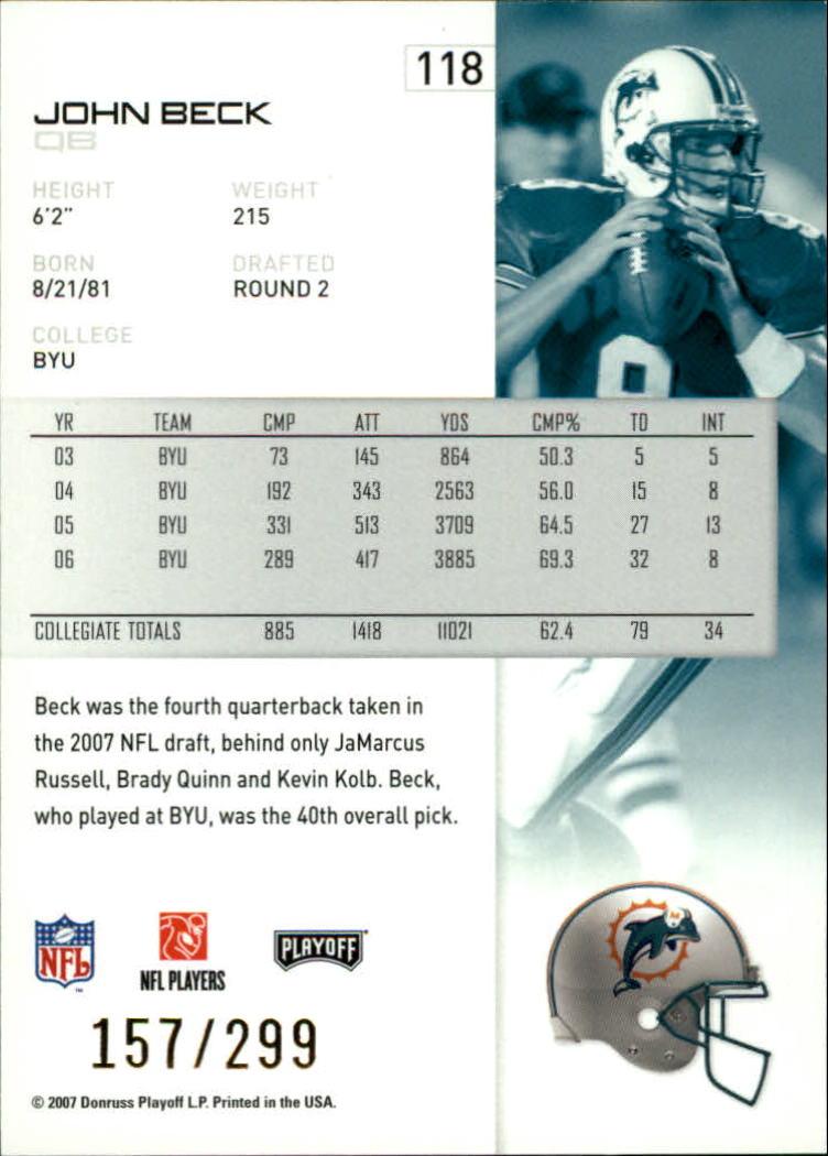 A9573- 2007 Playoff NFL Playoffs Gold Football Cards -You Pick- 15+ FREE US SHIP - Picture 35 of 155
