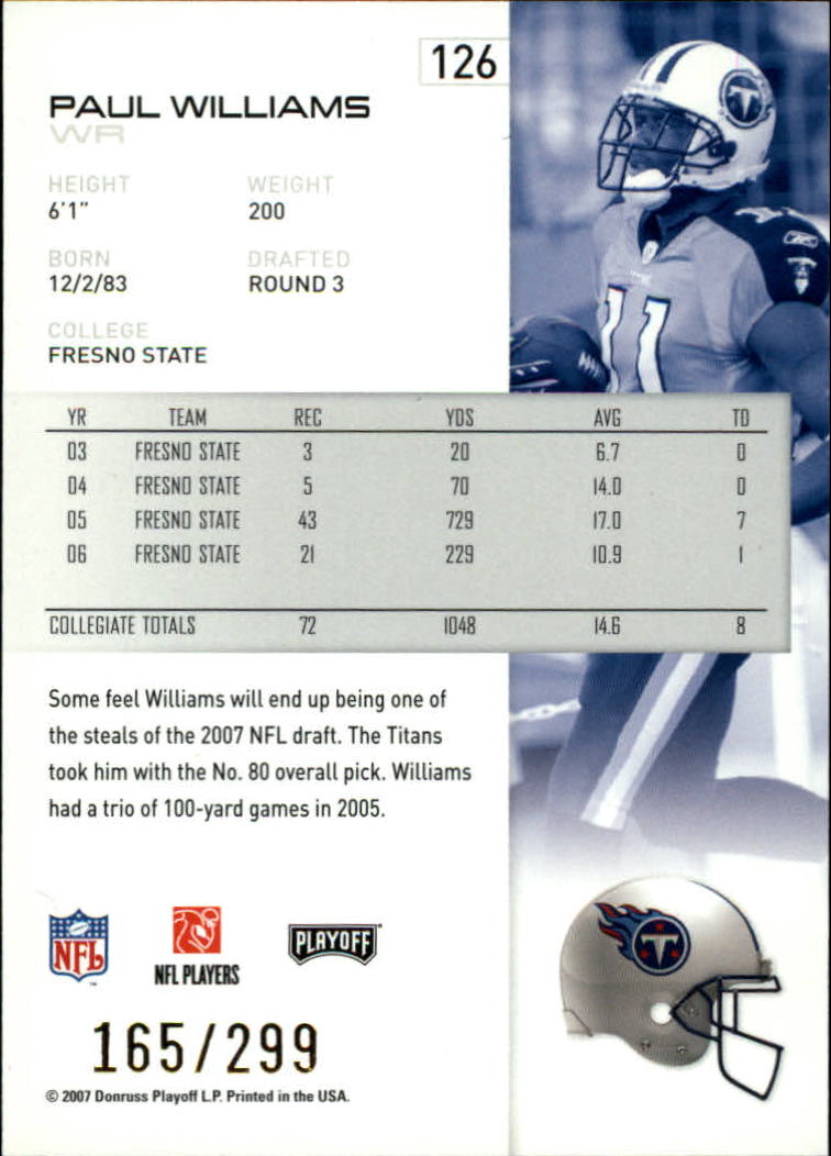 A9573- 2007 Playoff NFL Playoffs Gold Football Cards -You Pick- 15+ FREE US SHIP - Picture 49 of 155