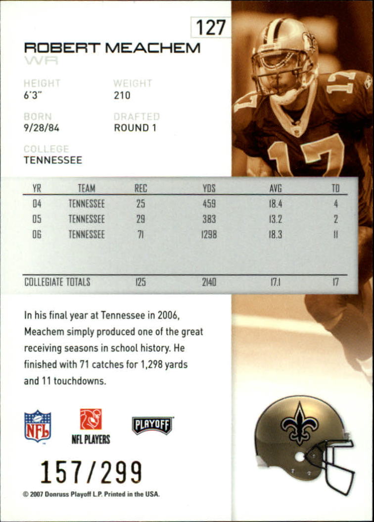 A9573- 2007 Playoff NFL Playoffs Gold Football Cards -You Pick- 15+ FREE US SHIP - Picture 51 of 155