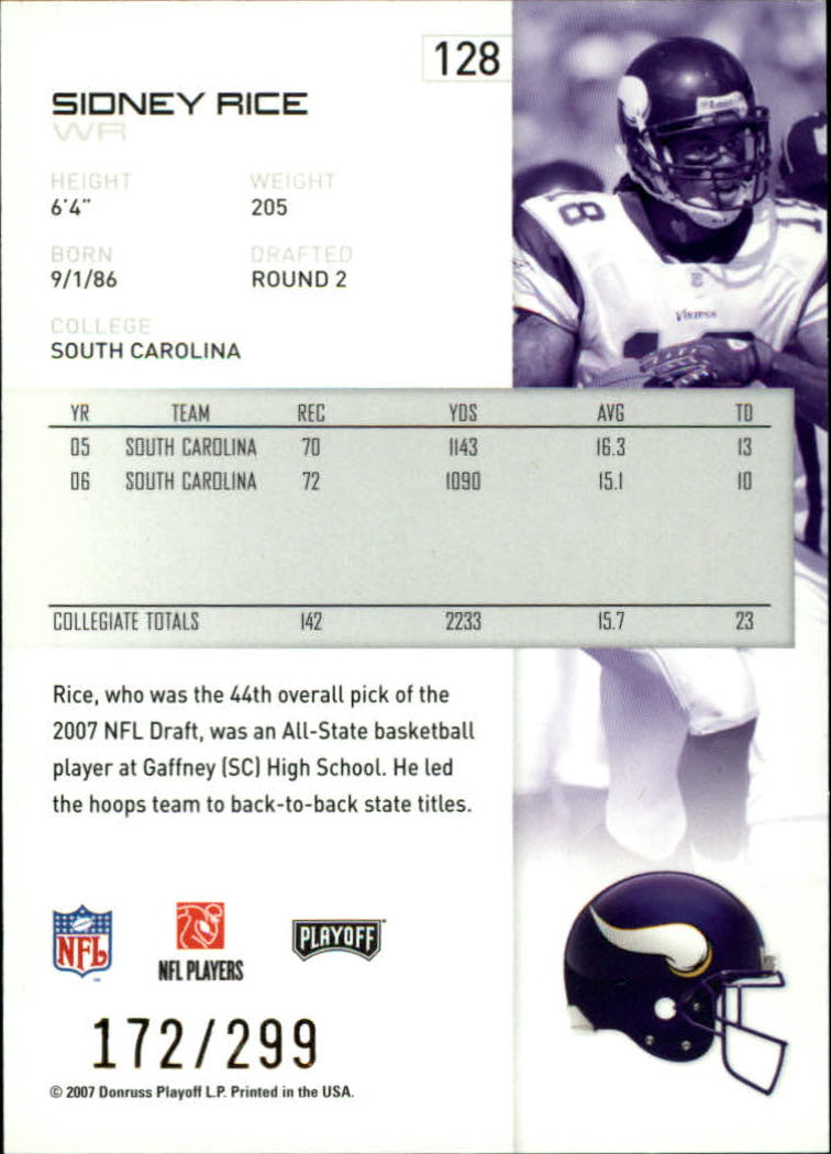 A9573- 2007 Playoff NFL Playoffs Gold Football Cards -You Pick- 15+ FREE US SHIP - Picture 53 of 155