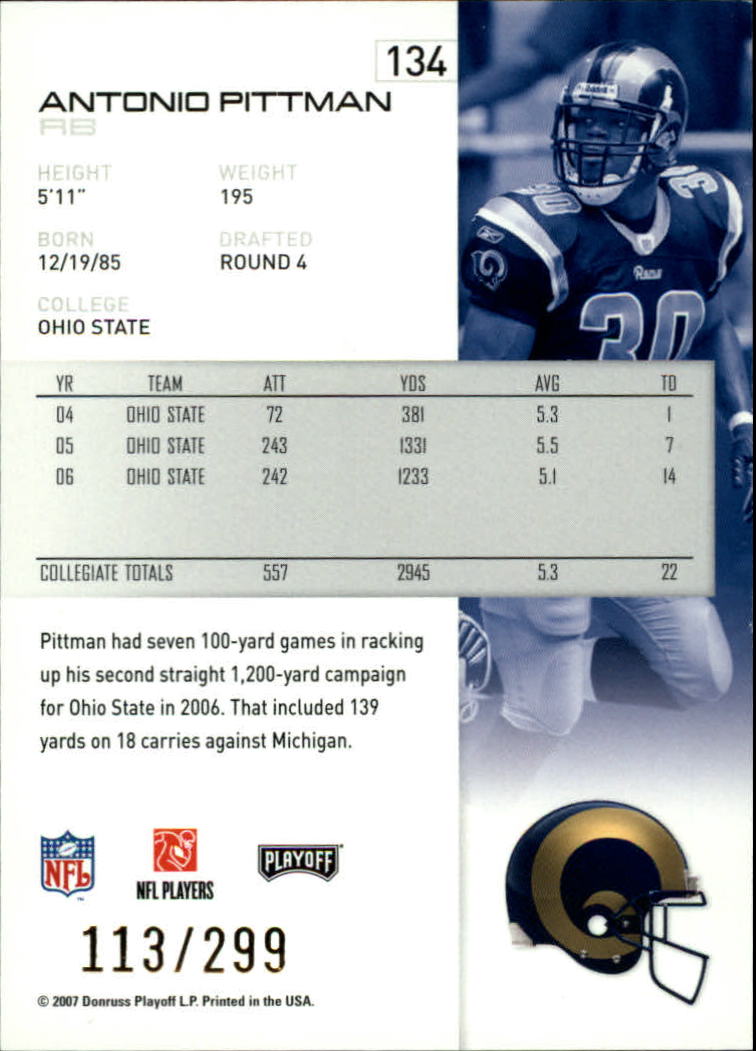 A9573- 2007 Playoff NFL Playoffs Gold Football Cards -You Pick- 15+ FREE US SHIP - Picture 65 of 155
